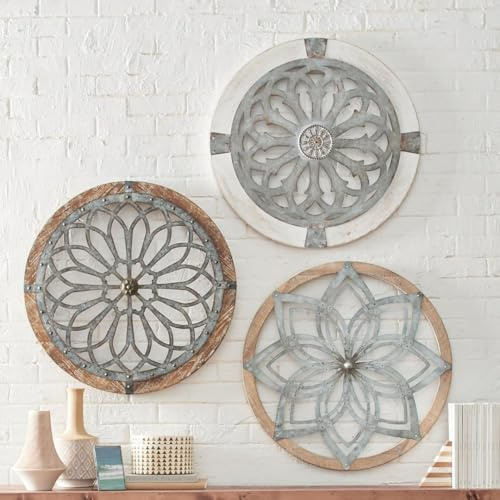 Homorro 3 Pezzi Decorazioni Parete In Metallo Quadro Moderno Soggiorno Oggetti Decorativi Per La Casa Camera Home Decor Balcone Cucina Giardino Pareti Decorazione