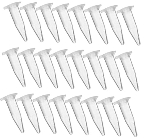 VALICLUD 500 pièces Tubes à Centrifuger avec Bouchons Tubes Plastique Coniques à Fond Étanches pour Laboratoire Scientifique Biologie et Chimie Lot