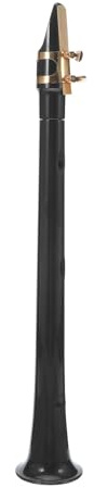 Taschensaxophon 8-loch Kleiner Saxophon Tragbar Kleines Holzblasinstrument | Handgefertigt aus Kunststoff, Schwarz, Kompaktes Format, für Unterwegs und Kleines Blasinstrument