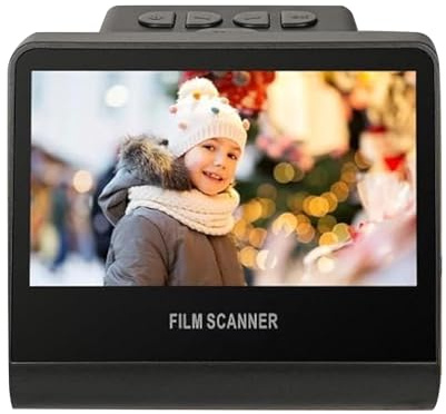 Scanner de Films Numériques, Équipement de Numérisation CCTVHD 22MP avec Écran LCD 5 Pouces, Mémoire Intégrée 16 Go pour Photographes Débutants, Archives Familiales, Transfert de
