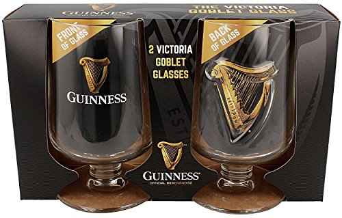 Guinness Victoria - Bicchieri da calice, confezione da 2