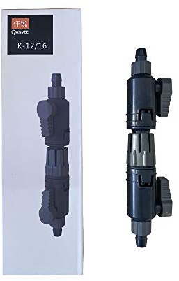 Finest Aquatics Aquarium Control Valve - Double Taps Quick Release Connection Hoses 12mm Or 16mm (12/16mm)