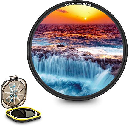 JJC 62mm ND1000 ND Lens Filter 10-Stop Fixed Neutral Density Fader | 16 Multi-Coated, w/ Moistureproof Filter Case, for Fujifilm XF 23mm F1.4 R XF56mm F1.2 R NIKKOR Z 50mm F1.8 Z 35mm F1.8 Lens