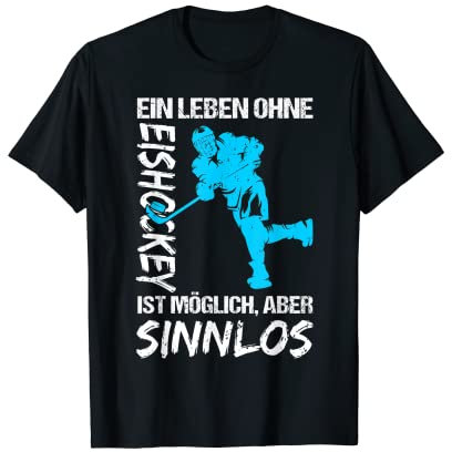 Eishockey Torwart Puck Eis Sport Geschenk Eishockeyspieler T-Shirt