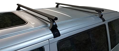 Aluminium Dachträger kompatibel mit VW Transporter T4 Van 1991-2003 Schwarz
