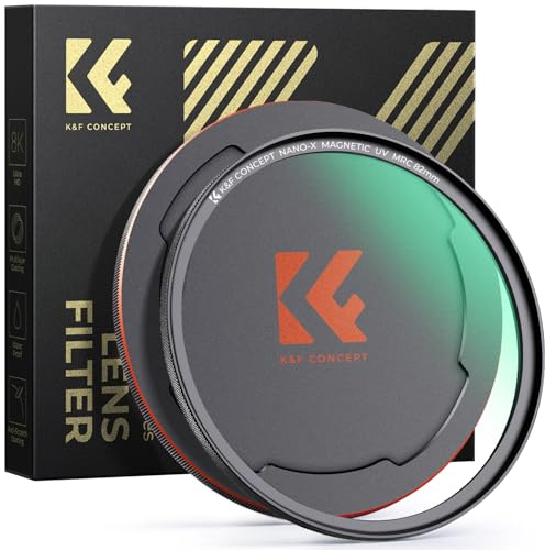 K&F CONCEPT A1 55mm Magnetischer MCUV Filter | mit Objektivdeckel Schutzfilter Magnetische, Optisches Glas,Nano-Beschichtung,Nano-Xcel,FG701