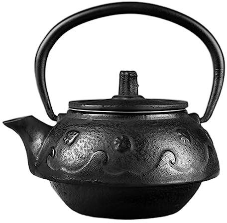 AMYSTY Teiere Giapponese Teiera in Ghisa Teiera Giapponese in Ghisa da 300 Ml, Bollitore Tradizionale Cinese Come Decorazione per La Casa O La Cucina Teiera Ghisa Teiera Giapponese