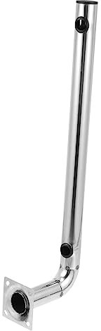 Housoutil L Type Stainless Steel Antenna Mount Bracket Pole Mount Compatibility Outdoor Antenna Accessory Suitable for Lte Routers and Tv Aerial Installation Random Color
