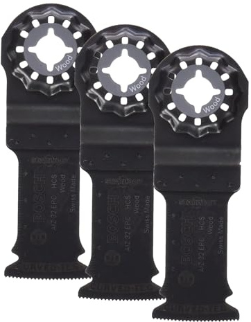 Bosch 2608661904 AIZ 32 EC HCS Plunge Cut Saw Blade, Black (Pack of 3)