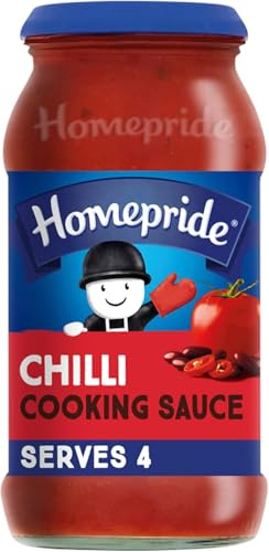 Homepride Chilli Cooking Sauce, 485 g Jar (Pack of 6)