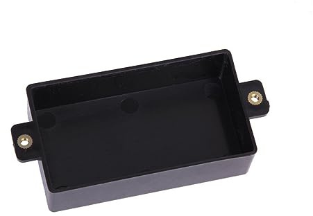 Humbucker Abdeckung aus Kunststoff Schwarz für E-gitarren | Versiegelt, für Sq St Pickup und Gitarrenabnehmer, 1 Stück, Kunststoff Pickup Abdeckung