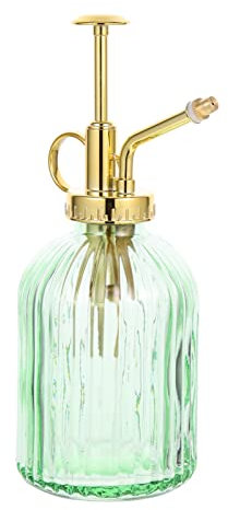 Sosoport Glas Gießkanne Für Pflanzen Sprühflasche Mit Pumpendesign Vintage Stil Transparente Glasflasche Für Kleine Topfpflanzen Und Sukkulenten Indoor Outdoor Benutzung