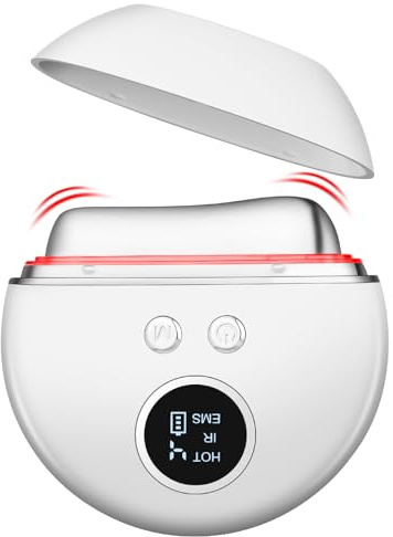 AOGOE Face Device Gua Sha Electric, EMS Microcurrent Face Scraper Massager, Face Sculpting Device with High Frequency Vibration & 9 Levels of Intensity, Face & Body Massager for Anti-Aging and Toning