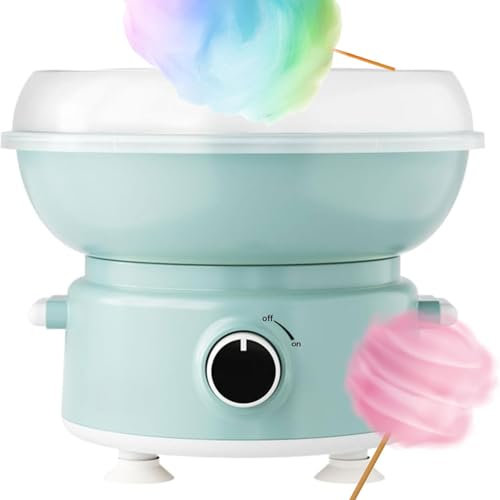 Cotton Candy Machine - Mini máquina eléctrica de 400 W con paleta grande de 250 mm y cuchara de azúcar, ideal para cumpleaños de niños, festivales y fiestas, color rosa y variantes de tamaño