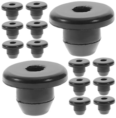 TOPBATHY 15Pcs Hydraulic Jack Oil Plugs Black Rubber Filler Bungs for Floor Bottle Jack Compatibility with Various Car Brands Easy to Install Replacement for Oil Reservoir