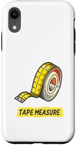 Lustiges Maßband, Grafikkunst Hülle für iPhone XR