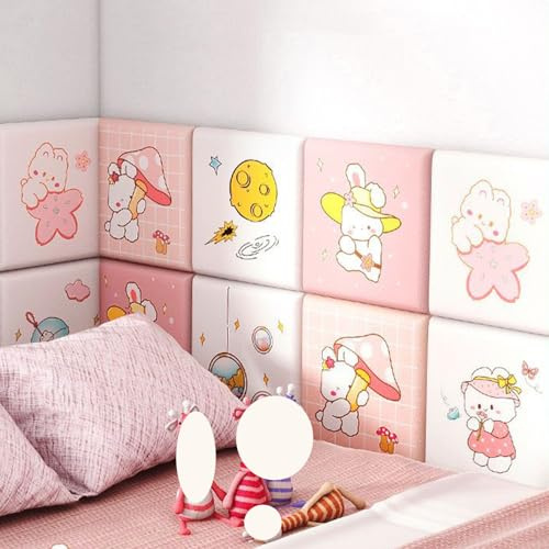 JUXDZISHW D,Pannelli Decorativi 3D per Pareti, Anticollisione Pannelli Imbottiti, Cuscino da Parete, Testiera Letto Imbottita da Spugna per Camera, Insonorizzanti