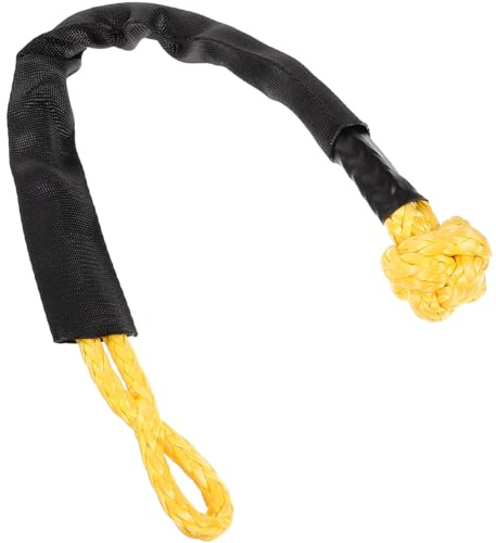 ANDRESLAD Manille Flexible pour Voiture 9mm x 55cm Corde De Traction Haute Résistance Connecteur De Crochet De Traction Outdoor Tout-Usage Voiture Utilisation