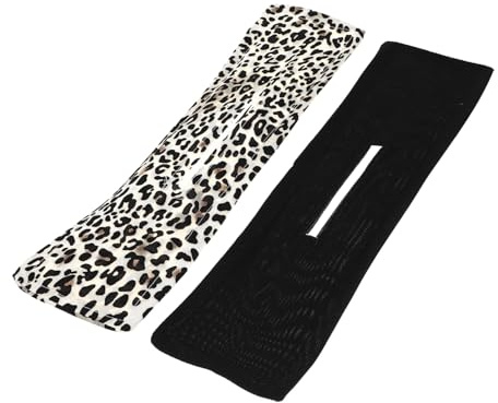Homoyoyo Diademas de Alambre de Hierro para Hacer Moños, 2piezas Negro, Fibra de Poliéster, Decoración Cabello Fácil de Poner y Quitar para Fiestas y Concursos