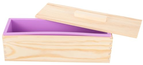 Toyvian Stampo Toast in Legno con Coperchio Contenitore da Forno Rettangolare per Pane e Dolci Stampo per Pane Resistente e Sicuro Utensile da Cucina per Casa e Regalo