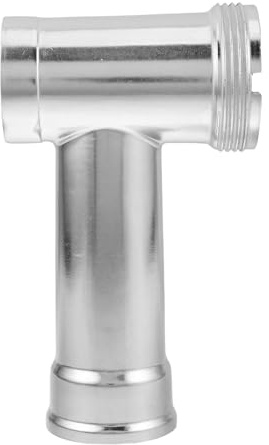 TOGEVAL Accesorio para Picadora de Carne Eléctrica Cilindro de Aluminio 3 Vías Compatible Repuesto para Embutidora de Salchichas Pieza para Máquina de Carne Doméstica Fácil Limpieza