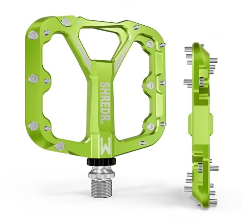 Shredr. Flat 2.0 Pedale für MTB | Superleichte Flatpedals fürs Mountainbike | In 2 Größen und 9 Farben | inkl. schwarzen Reflektoren