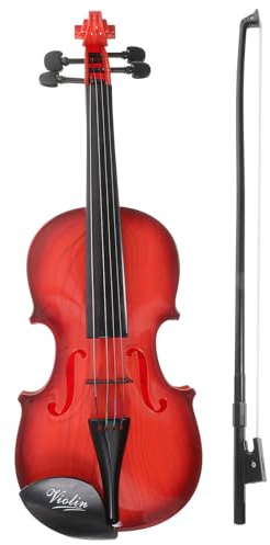 WEKAMOS Giocattolo Musicale Violino per Principianti per Bambini Violino Giocattolo Didattico in Plastica Sicura Piccolo Strumento Musicale per Sviluppo Capacità Creative