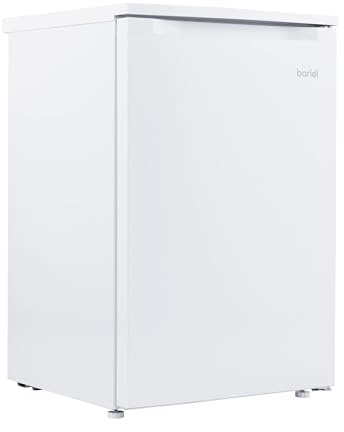 Baridi 55cm Freestanding Undercounter Larder Fridge, 130L Capacity, Reversible Door, White - DH246
