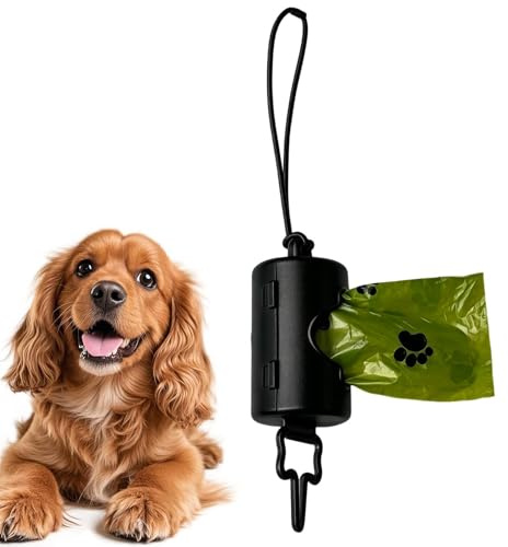 Supporto di sacchetti per cani - Leggero Portatile a Mani Libere - Dispenser Per Sacchetti Per Feci Di Cane | Per Auto Passeggiate Escursioni Picnic Campeggio Viaggi Lunga Distanza, Zaino Collare