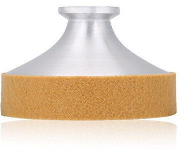 Dilwe Tenor Saxophon Mute, Aluminiumlegierung Saxophon Stumm Schalldämpfer Praxis Schalldämpfer Zubehör (Aprikose)