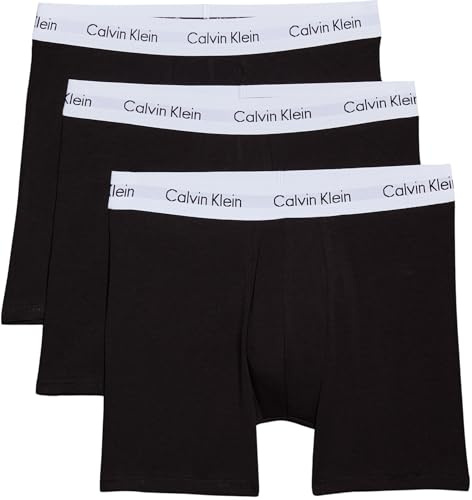 Calvin Klein herr Boxershorts 3-pack boxershorts, Svart (svart W svart Wb Xwb), S-M