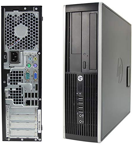 Ordinateur de Bureau Fixe Compatible Windows 11 Pro 8000 Intel Core 2 Duo / 4 Go RAM/SSD de 128 Go + 500 Go Disque Dur/DVD-ROM économique Offert avec Double mémoire