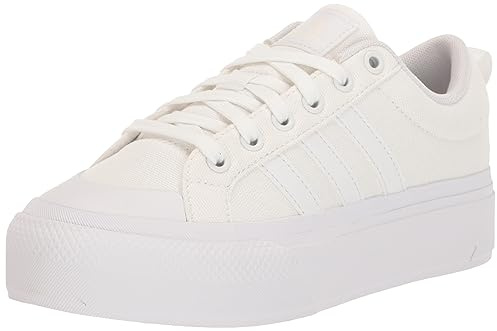 Adidas Women's Bravada 2.0 Platform, White/White/Chalk White, 6