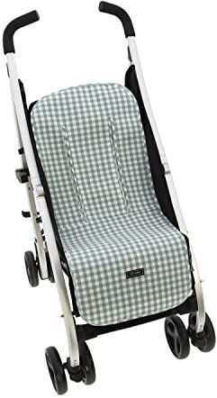 Rosy Fuentes Funda de Verano Universal para Silla Paseo Ligera -Colchoneta para Silla Ligera-Transpirable-Compatible con Maclaren, Bugaboo Bee, Cibex, etc. 0-verde