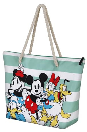 Disney Musse Mimmi Pigg-Soleil strandväska, 52 x 37 cm, Blå tillsammans, En storlek, Soleil strandväska tillsammans