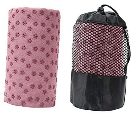 Happyyami Shampoo-spüler Für Babys Yogahandtücher Turnmatte Einziehbar Fußballstöcke Für Das Training Faltbare Yogamatte -matten Fitnessmatte Rosa Decke Rutschfest