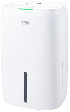 Amig - Deshumidificador MIST - Capacidad 16L/día - Depósito extraíble 6,5L - Control de Humedad y Temporizador - 36 x 28 x 56 cm - 180W - Cobertura 165m3/h - Silencioso 44 dB - Secado de Ropa