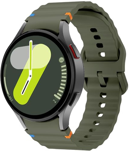 Ersättningsband för Samsung Galaxy Watch 6 Classic/Watch 5 Pro/Watch 4, 20mm Silikon Sport Armband Klockarmband, Ersättningsrem för Galaxy Watch 7/Watch FE/Active 2/Watch 3