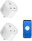 XENON Zigbee Smart Plug, Zigbee Outlet, Smart Outlet, Timer Plug, Alexa Plug, Compatible with Philips Hue, Alexa, and Google, Need to be used with Zigbee Hub, 13 A, 2 Pack