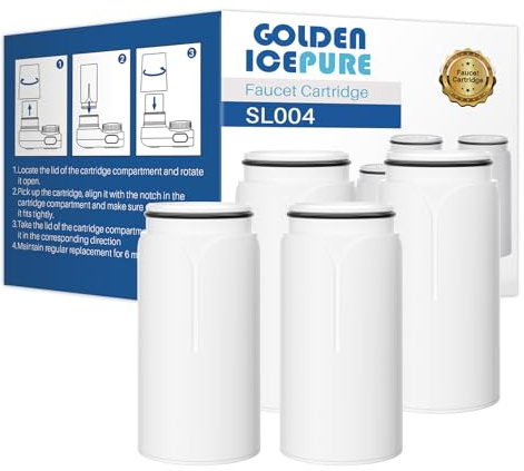 GOLDEN ICEPURE Filtro de Agua para Grifo para Philips Water Filter AWP305/10 X-Guard filtro agua grifo philips, 4 Piezas