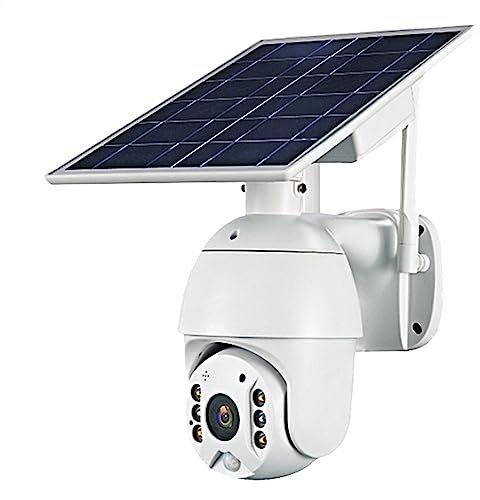 Cámara de Seguridad, Cámara de seguridad Solar de 4MP y 4G, tarjeta SIM, cámaras de vigilancia inalámbricas a todo Color, batería recargable, protección inteligente for el hogar para Seguridad del Hog