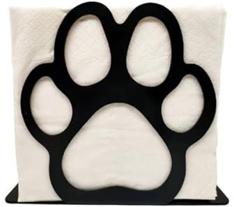 Homeily Metall Katze Tisch Serviettenspender Stehend, Schwarz | Tisch-Papier-Organizer, Serviettenhalter Für Küche, Café, Restaurant, Bauernhaus, Esszimmer, Katzenkralle