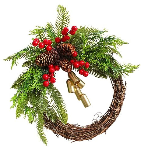 HOLIDYOYO Glockenkranz Weihnachtsgirlande Weihnachtsdekor Aus Hochwertigem Material