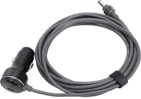 Cavo di ricarica per auto 12/24 V, accendisigari portatile per auto con alimentazione in gomma
