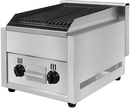MJMLUCK Heavy Duty Commercial Countertop Gas Grill,Stainless Steel Commercial Countertop Griddle Flat Top Grill,BBQ Grill with Adjustable Temperature Control