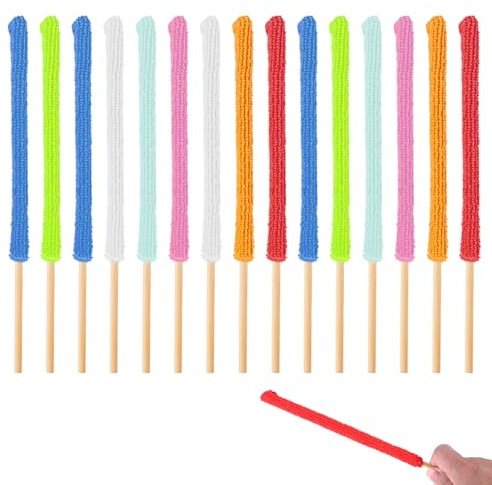 15 Pcs Fan Cleaning Brush,Air Vent Cleaner,Microfiber Detail Air Conditioner Vents Cleaners Car Crevice Clean Tool Small Duster Sticks Blinds Dusters for Cleaning Dusting Tools for Home Vent Window