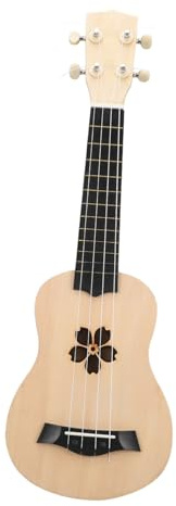 TOYANDONA Diy Ukulele Bausatz Zum Selbstzusammenbauen Handbemaltes Musikinstrument Aus Lindenholz Langlebig Und Leicht Kirschblüte