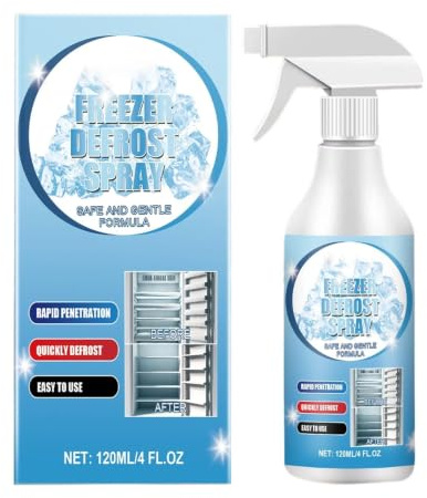 Frysspray 120 ml Isborttagning Och Issmältning Säker Rengöringsdimma | Kylskåpsrengöring För Vinter, Kylskåp, Kontor, Förvaring, Fordon, Vindruta, Instrumentbräda, Interiör Och