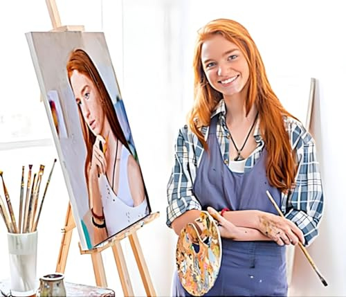 Yeesam Art Malen nach Zahlen“-Set, personalisierbar mit eigenen Fotos, Malen für Erwachsene 16x20 mit Rahmen