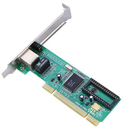 Adaptador PCI Express Tarjeta de Red Inalámbrica,PCI Realtek 8169 con Puerto Gigabit Ethernet 10/100/1000 Mbps para Computadoras de Escritorio 7/8/10 / Linux